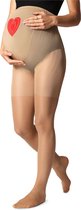 Be Mammy Dames Panty - Zwangerschapspanty - 40 DEN - Medium gloss - Polyamide - BE-GI-1121 - Daino - S