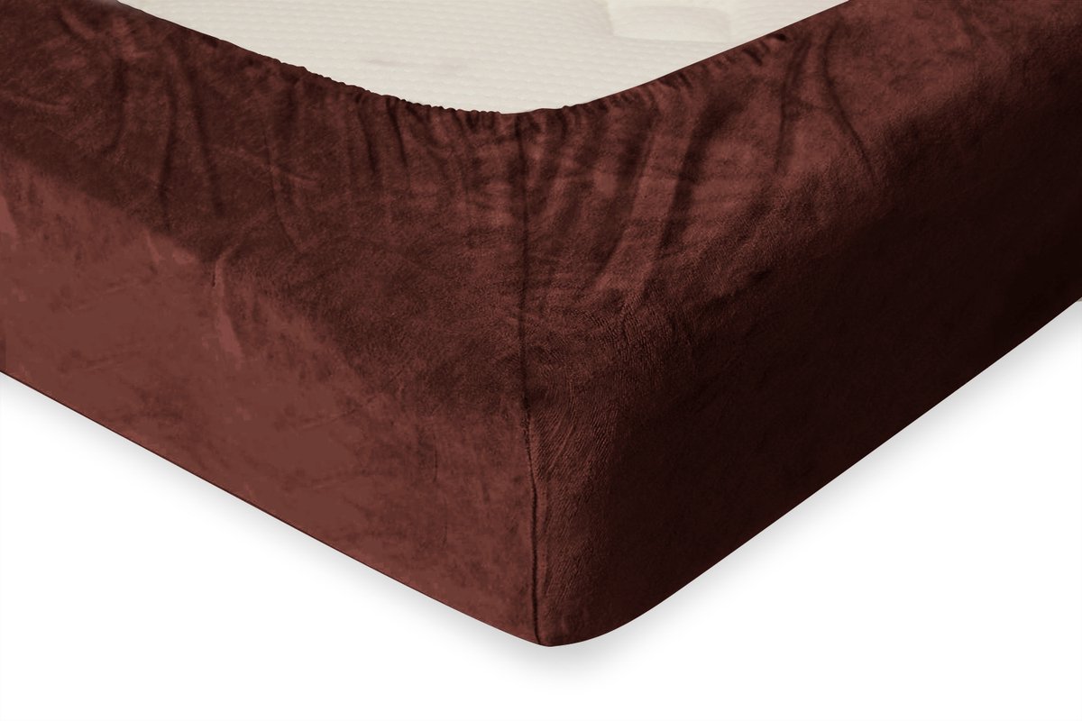 Snoozing flanel hoeslaken extra hoog - Rood