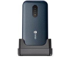 Doro 2820 - Eenvoudige Senioren Klaptelefoon - 4G - Blauw/Wit