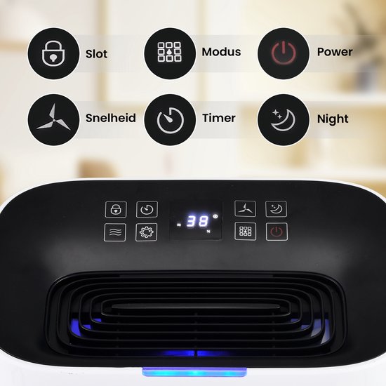 Komodo Luchtontvochtiger Humi S - 25L Per Dag - Slaapkamer, Badkamer, Huis&Kelder - Dehumidifier - Was-droog Functie - Voorkomt Schimmel, beste prijzen & reviews