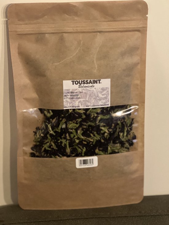 Blauwe Vlindererwt thee | 100% Natuurlijk | Kittelbloem Thee | Blue Butterfly Pea Flower tea | Cafeïnevrije kruidenthee | Kittelbloem | 50 gram - Gratis Verzending!