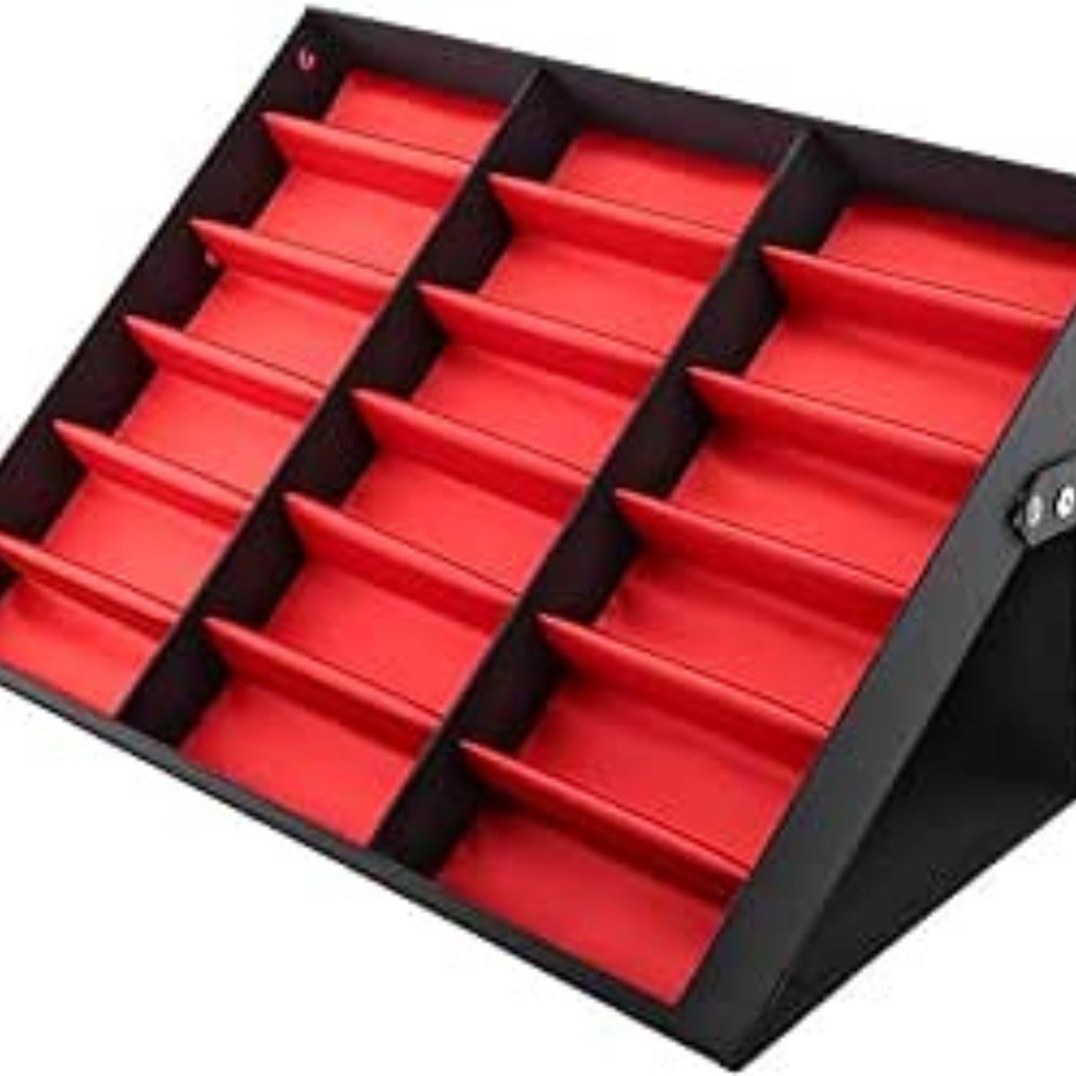 18-Vak Brillenkoker Met Stofbescherming - Multifunctionele Opbergdoos Voor Brillen - 47 x 37 x 6 cm