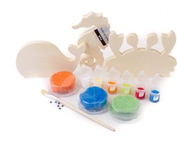 Oceaan dieren | zee leven | Foam Clay® en verf Sea Life | knutselpakket | vakantie knutselen