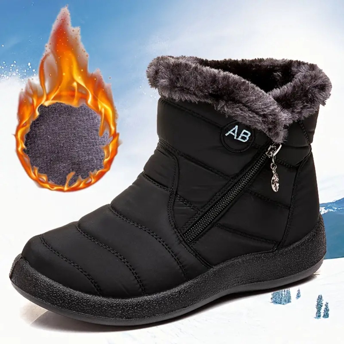 Bovista Snowboots Sneeuwschoenen Sneeuwboots Dames Wintersport Ski Skischoenen Koffie 37 Bruin