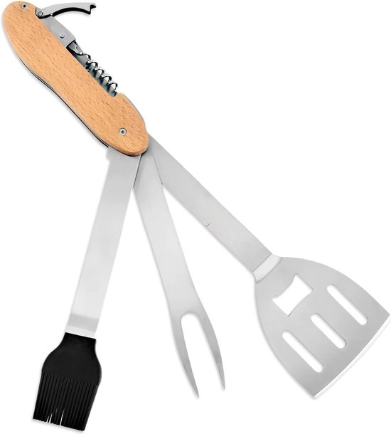 BBQ-Toro 5 Piece Stainless Steel Grill Plancha Accessory Set | Plancha Grill Accessories Set with Spatula, Spatula, Spray Bottles | Teppanyaki Grill Tools, Plancha Kit | Grill Spatula Set