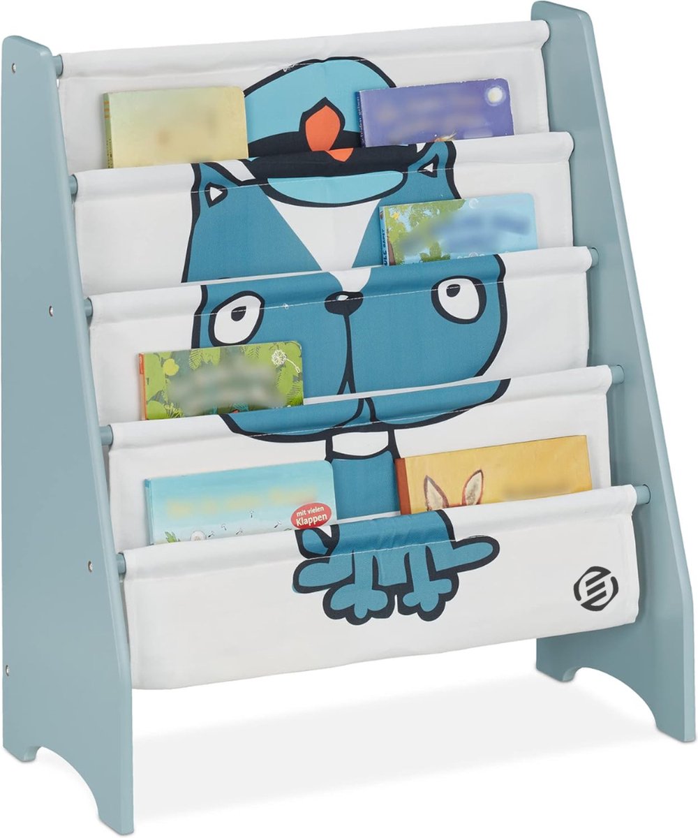 Equivera Boekenrek Kind - Boekenrek - Boekenkast Kind - Boekenrek Kinderkamer - Boekenplank - Boekenplank Kinderkamer wit