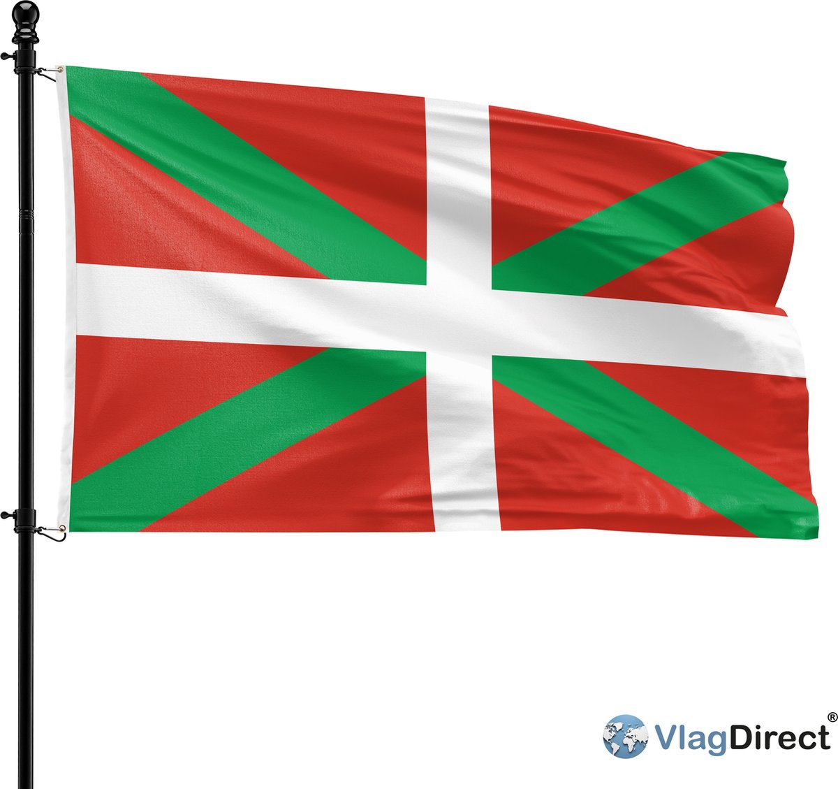 VlagDirect - Baskische vlag - Baskenland vlag - 90 x 150 cm.