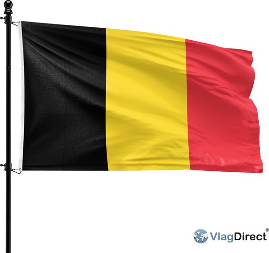 VlagDirect - Belgian drapeau - Belgique drapeau - 90 x 150 cm.