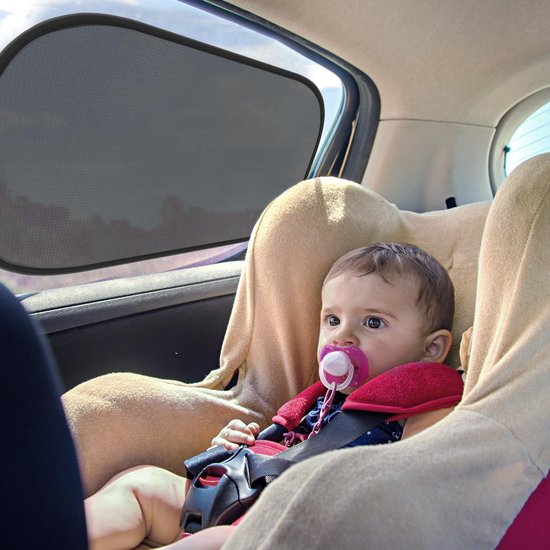 Lot De 2 Pare-Soleil Pour Fenêtre De Voiture Bébé/Enfant - Protection UV Et Chaleur - Taille Universelle, Installation Facile