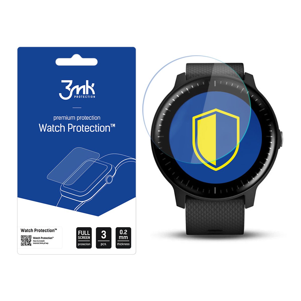 Garmin Vivoactive 3 Music - 3mk Watch Protection v. ARC+