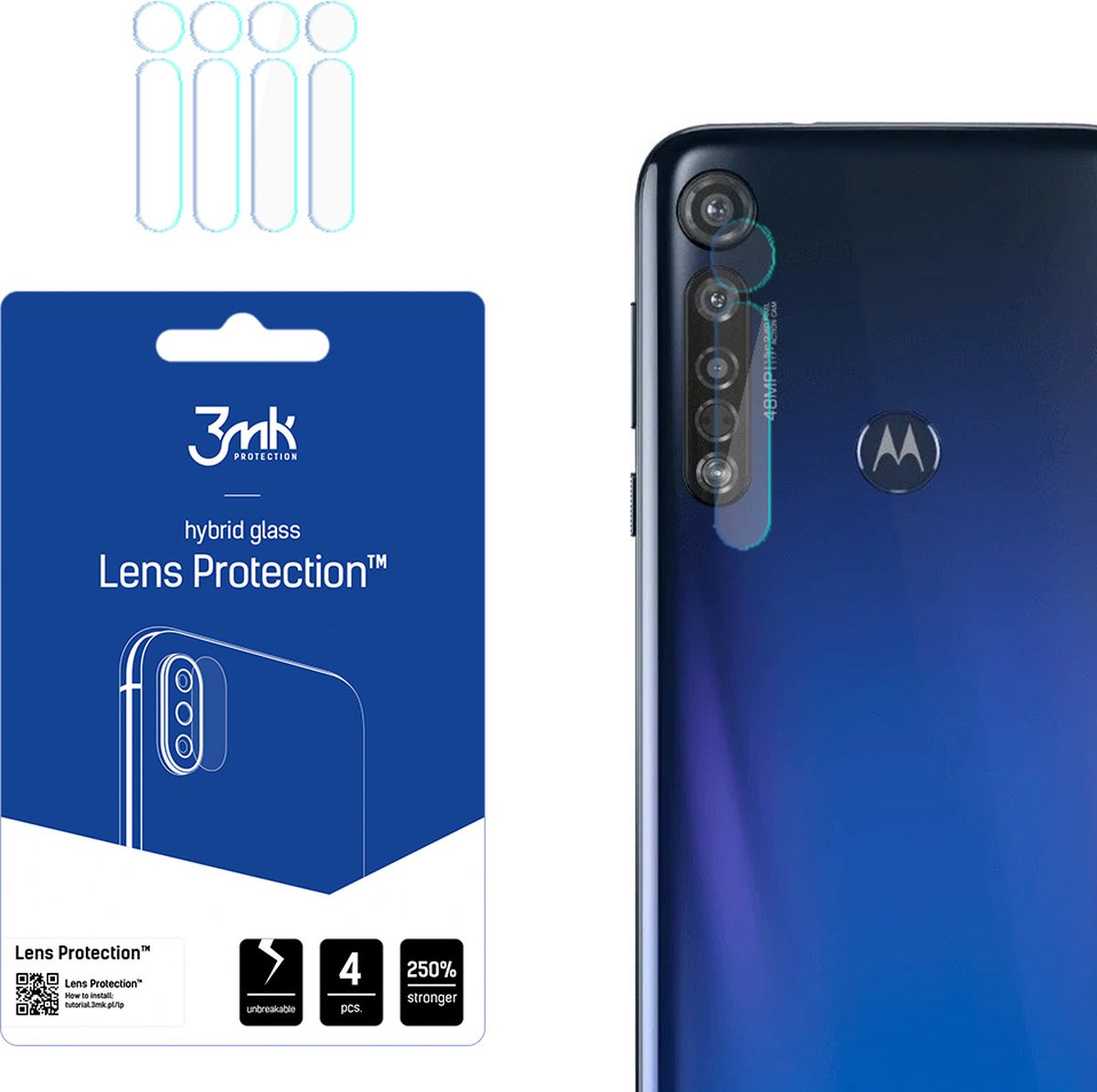 Motorola One Vision Plus - 3mk Lens Protection
