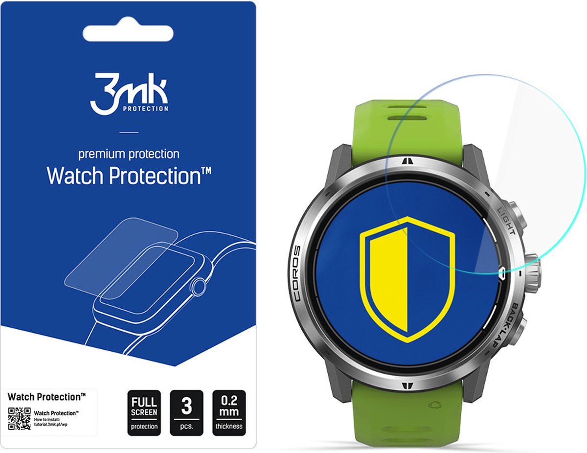Coros Apex Pro 46 mm - 3mk Watch Protection v. FlexibleGlass Lite