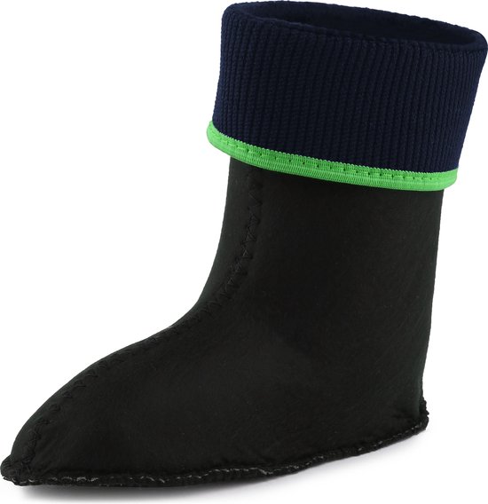 Ladeheid Kinder Regenlaarzen - Rubber - met Binnenschoen - EVA - Wasbare Binnenschoen - LA-KL-EVA-Kids - Groen - 25
