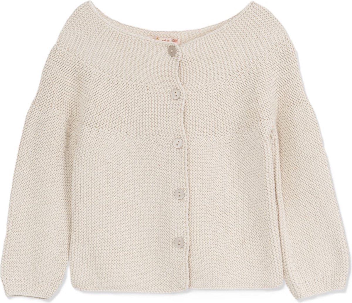 Minora Baby Gebreid Vest - Baby kleding jongens en meisjes- Hoogwaardige Baby vest- Kraamcadeau - Babyshower, Newborn-Beige-6 Maanden
