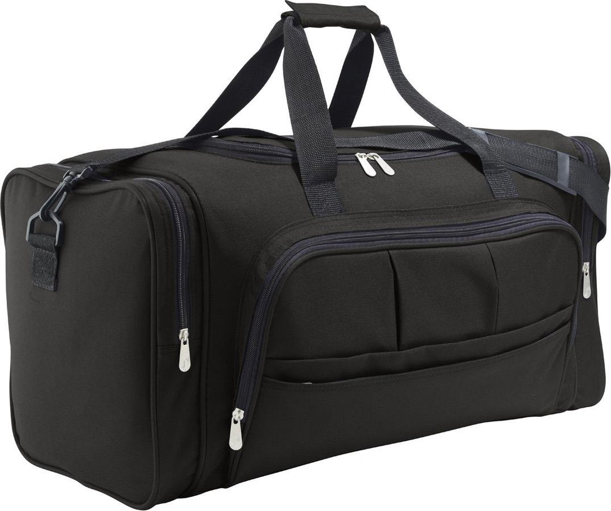 Sporttas zwart 62 cm - Weekendtas