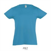 SOL'S Kids´ T-Shirt Girlie Cherry L225K - Aqua - 12 Jahre (142/152)