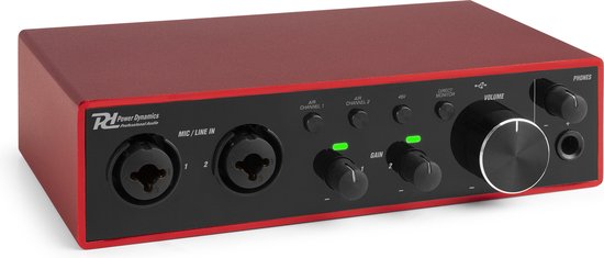 Foto: Power dynamics pdx22 usb audio interface combi