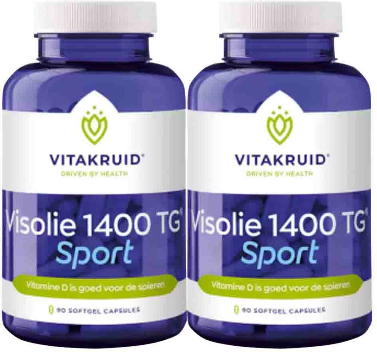 Vitakruid Visolie Sport 1400TG - 2 x 90 softgels - Voordeelverpakking