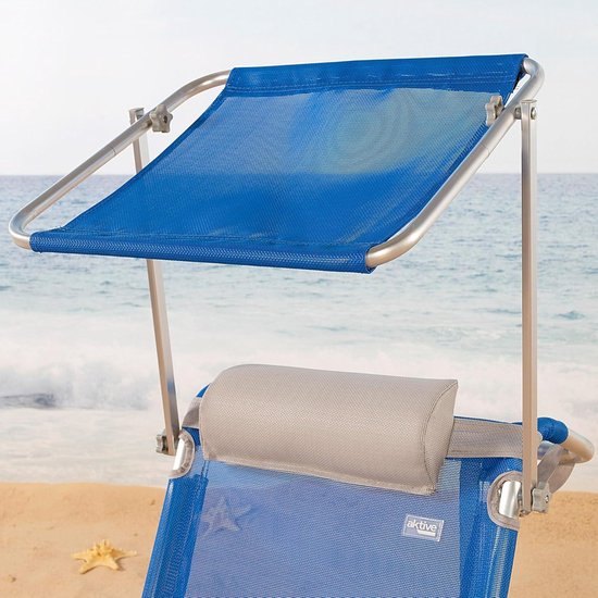 Aktive Silla De Playa XL Plegable De Aluminio 5 Posiciones Con Asas Mochila Aruba 95285419