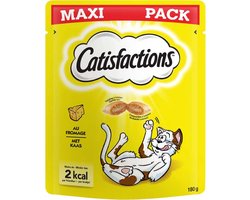 3x Catisfactions Snacks - Kattensnoepjes - Kaas 180g