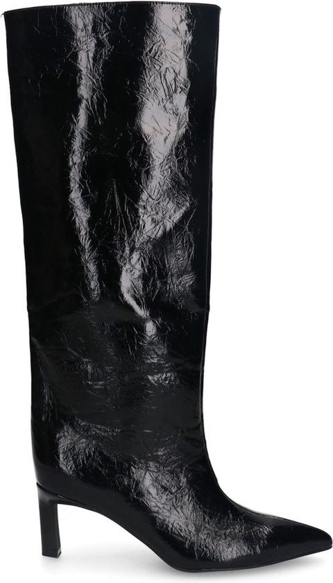 Sacha Dames Zwarte hoge lak laarzen Maat 36 bol