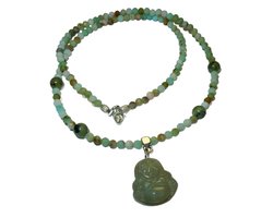Natuurlijke Jade Boeddha Collier
