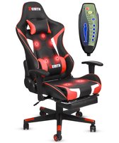 Bol.com Zenith - Gaming stoel - Game stoel - Massagestoel- Ergonomische Bureaustoel - 180° - Voetsteun aanbieding