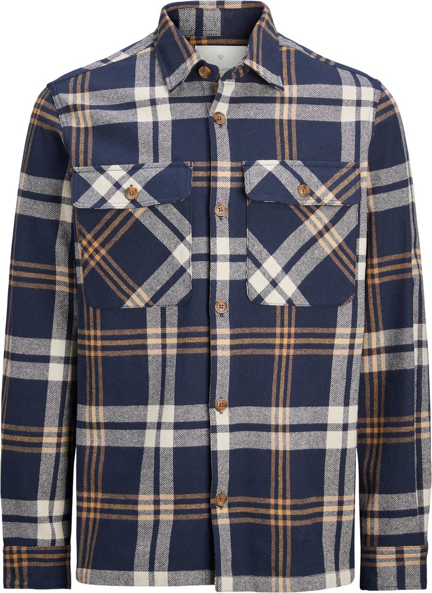 Jack & Jones Overhemd - Regular Fit - Blauw - XXL