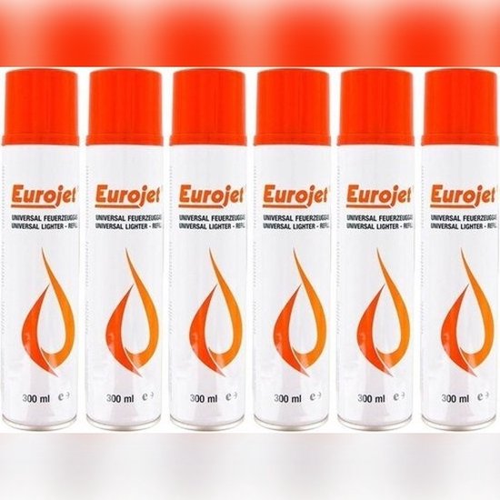 Foto: 6 x aansteker gas universal lighter 300 ml aanstekervulling