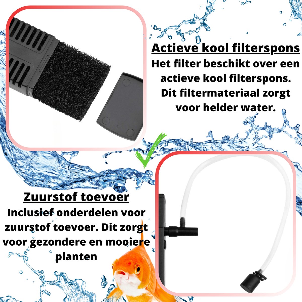 AquaKonings Aquariumfilter 600L/H 70L-150L thumbnail 3
