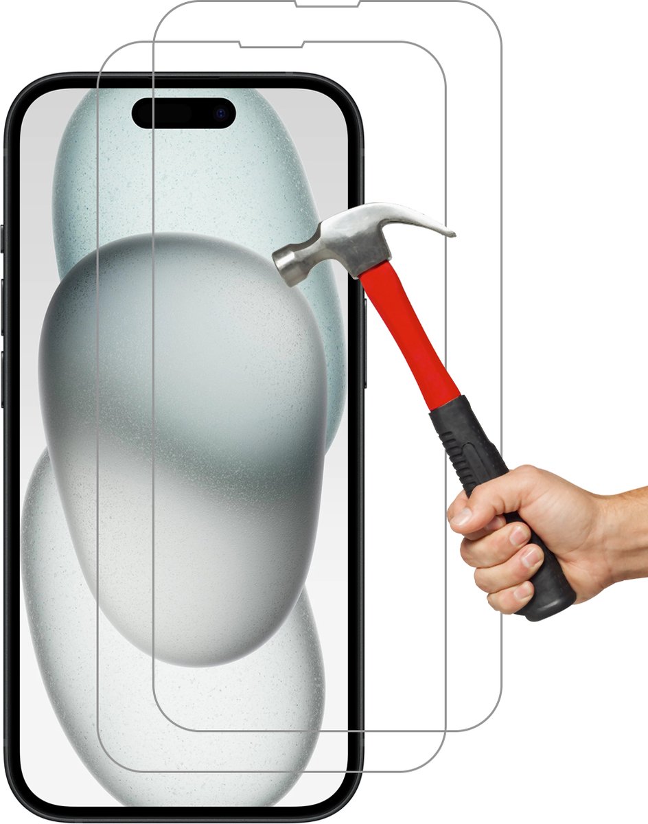 Screenprotectors Geschikt voor iPhone 15 Arara Screenprotectors Beschermglas - 2 stuks