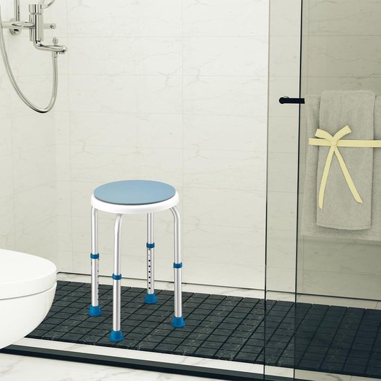 Badkuipstoel - Verstelbare Douchezitje Voor Bad, Antislip, Draagt Tot 136 Kg