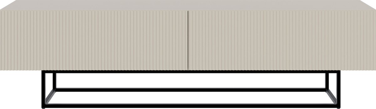 Selsey Veldio - TV-kast met 2 deuren, greige / zwart 175 cm