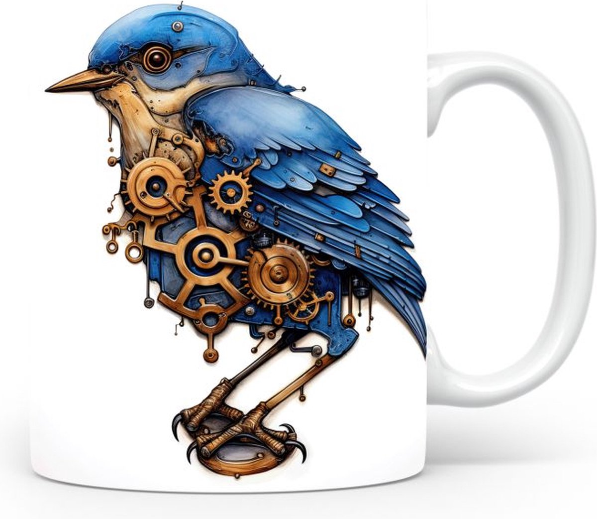 Mok met Oostelijke blauwe vogel