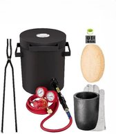 Bol.com Propaan Smeltoven - 4Kg - Metalen Gieterij - Oven Kit - W/Grafiet Smeltkroes & Tang - Gieten Smelten aanbieding