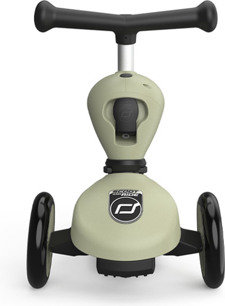 Scoot & Ride Highwaykick 1 – 2-in-1 Kinderstep – Loopfiets en Step in Één – Zonder Gereedschap Ombouwbaar – Veilig en Stabiel – Olijf — afbeelding 6