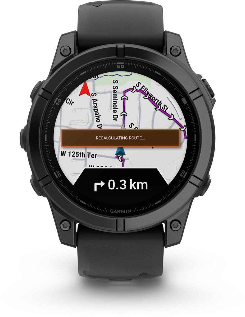 Garmin fēnix E - 47mm - AMOLED Multisport Smartwatch - Sportspecifieke workouts - 100+ sport-apps - 10ATM Waterdicht - tot 16 dagen batterij - Donkergrijs/zwart – foto 5