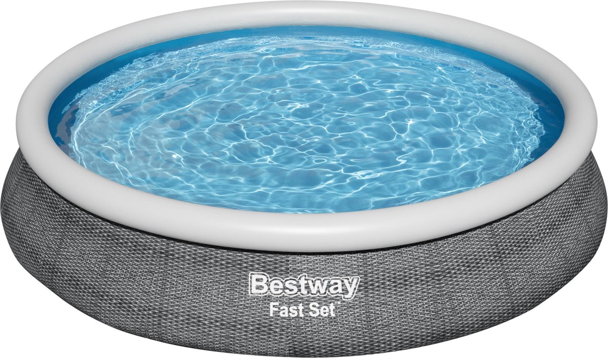 Bestway Fast Set opblaasbaar zwembad met filterpomp - Ø 457 x 84 cm
