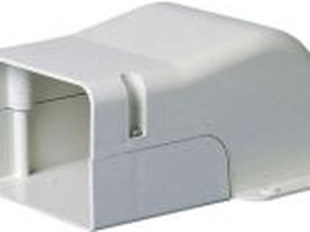 Aircoduct - Muurkapje - voor D070 Leiding goot - Zuiverwit RAL9010