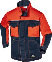 SIR SAFETY FUSION FUSTIAN Stof Werkjas HEREN Veiligheidsjas Blauw Oranje - Slijtvast - Versterkte Naden - EN ISO 13688