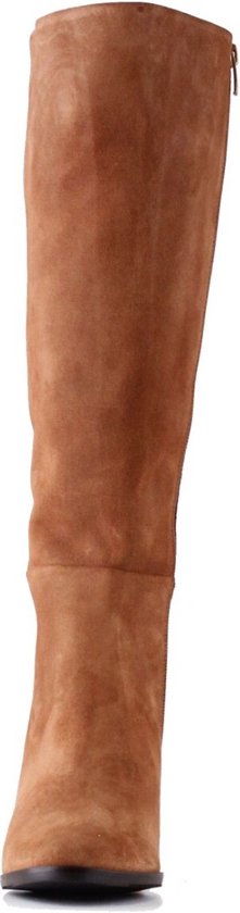 Bottes Mi-mollet Simili Daim Bordeaux - Talon Haut, Taille 5, Neuves Sans Boîte