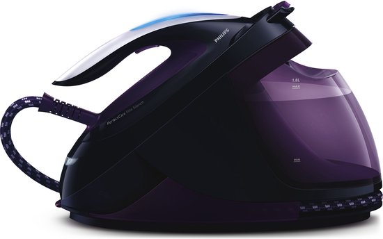 Philips Perfect Care Elite GC9650/80 - Stoomgenerator - 1.8L Watertank - Zwart / Paars