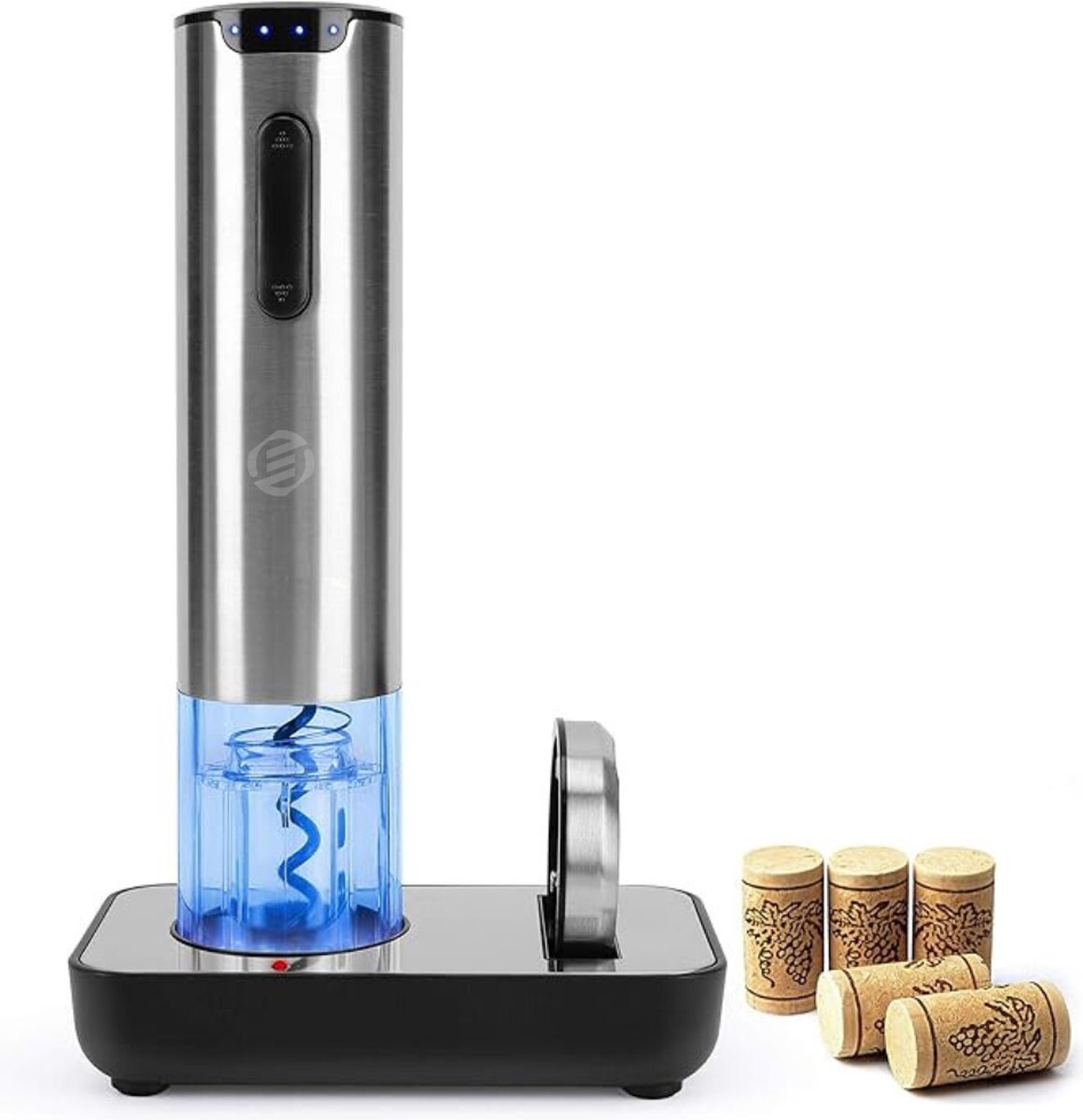 Equivera Elektrische Kurkentrekker Set - Automatische Wijnopener - Wijn Accessoires - Flessenopener - Cadeautip - Premium