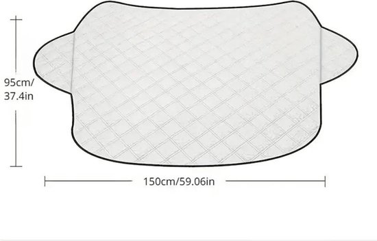 Nivard Couverture Antigel Voiture - Couverture Antigel Voiture - Couverture Couvre pare-brise Pare-Brise Antigel - Couverture Pare-Brise-Couverture Anti Glace - Couverture Neige - Protection solaire - Pare-Soleil - Épais