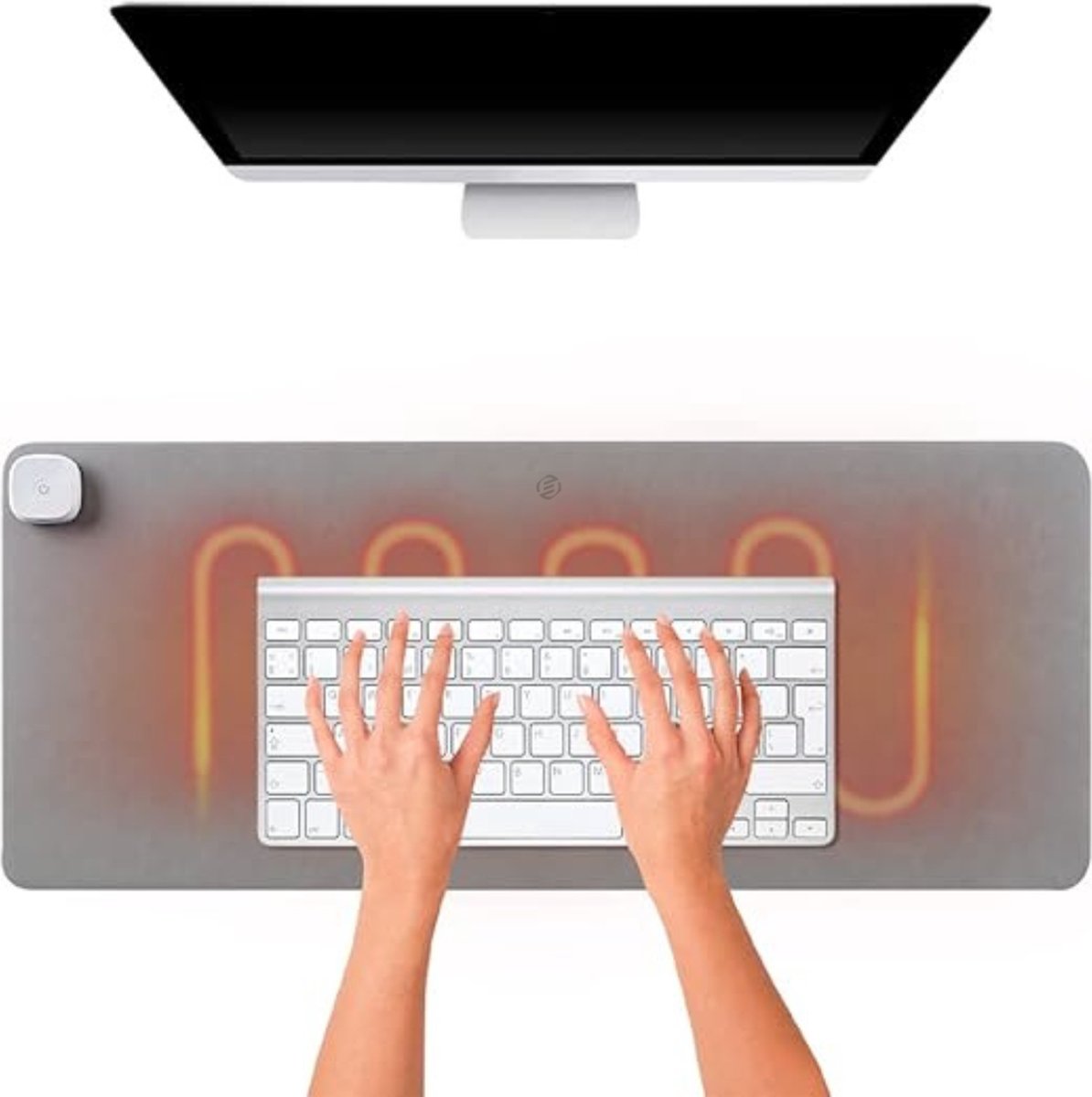 Equivera Verwarmde Muismat - Verwarmde Bureau Onderlegger - Verwarmingsmat - Bureau Verwarming