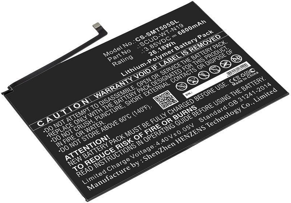 CoreParts MBXTAB-BA100 reserve-onderdeel & accessoire voor tablets Batterij/Accu