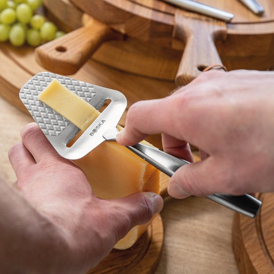Boska Kaasschaaf Monaco+ - Design kaasschaaf - Award winnaar - Kaasschaaf voor harde kaas - RVS - Vaatwasserbestendige kaasschaaf - Cadeautip - Keukengerei - Keuken accessoires - Levenslange garantie