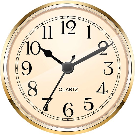 GWS Insteek Quartz Los Uurwerk – Goudkleurig Klokwerk van 90 mm bol