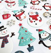GWAWG 12 stuks mini-zelfklevende notities voor Kerstmis, zelfklevende notities, kerstcadeau
