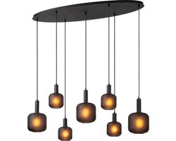 Lucide ELOISE - Hanglamp - 7xE27 - Zwart